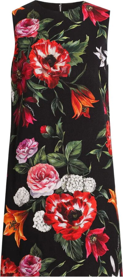 Dolce & Gabbana Floral-Print Mini Dress
