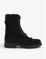 Thumbnail for your product : Zadig & Voltaire Joe lace-up suede ankle boots