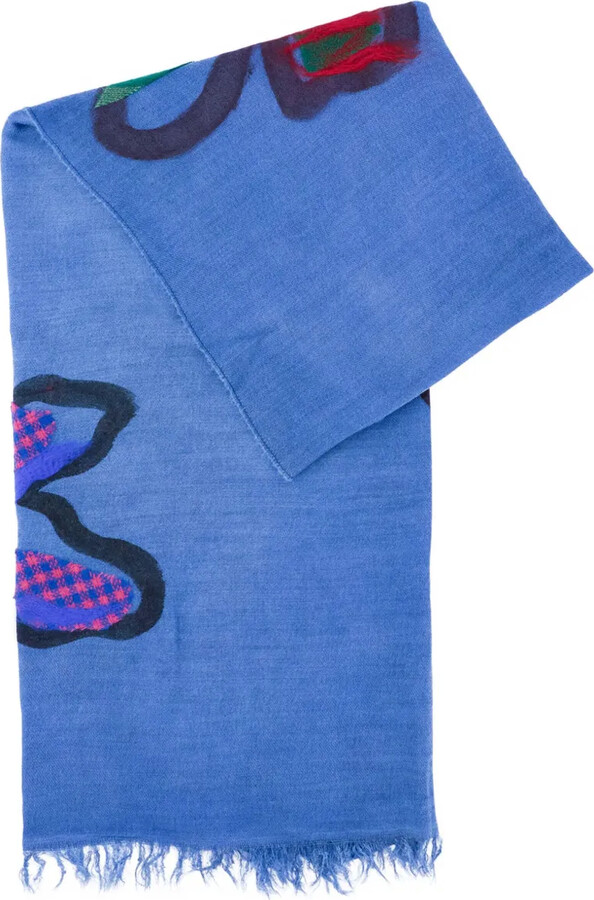 Exquisite J Floral-Pattern Scarf