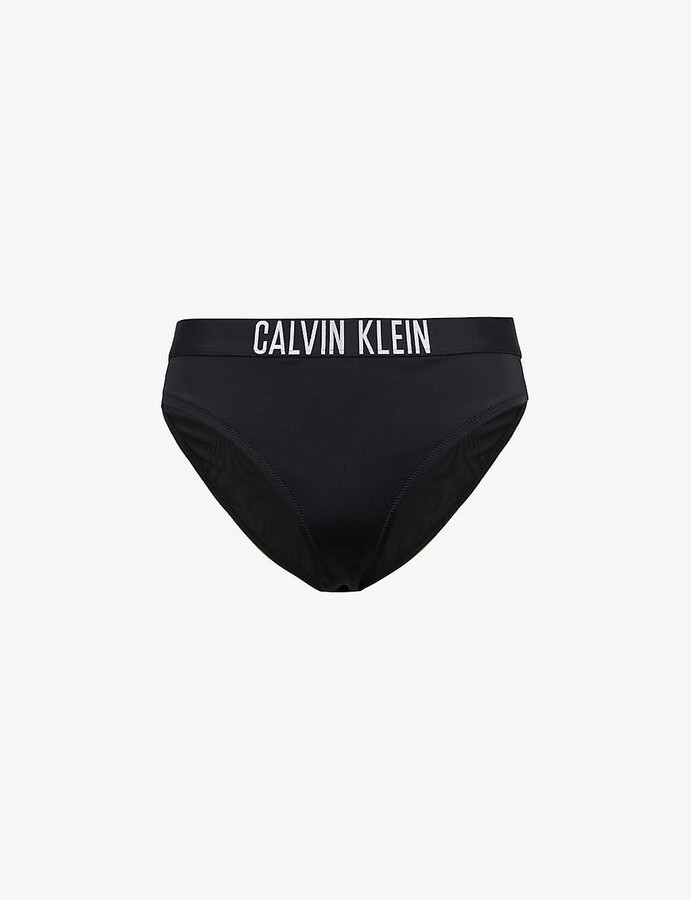 Calvin Klein Intense Power logo-print mid-rise bikini bottoms - ShopStyle  Two Piece Swimsuits