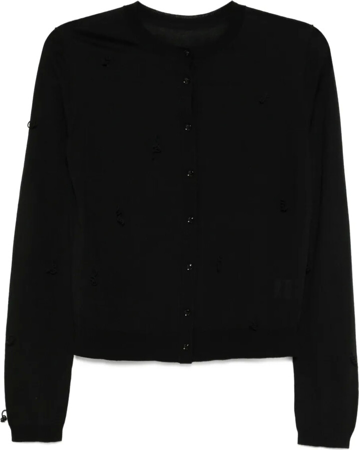 Loop-Detail Cardigan