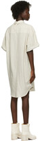 Thumbnail for your product : MM6 MAISON MARGIELA Reversible Beige Stripe Shirt Dress