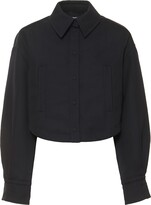 Thumbnail for your product : Jacquemus La Chemise Arnesi cropped wool shirt