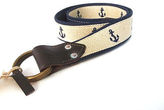 Thumbnail for your product : Polo Ralph Lauren Ralph Lauren Rrl Reversible Indigo Aviator / Anchor  Canvas Leather Belt $185+