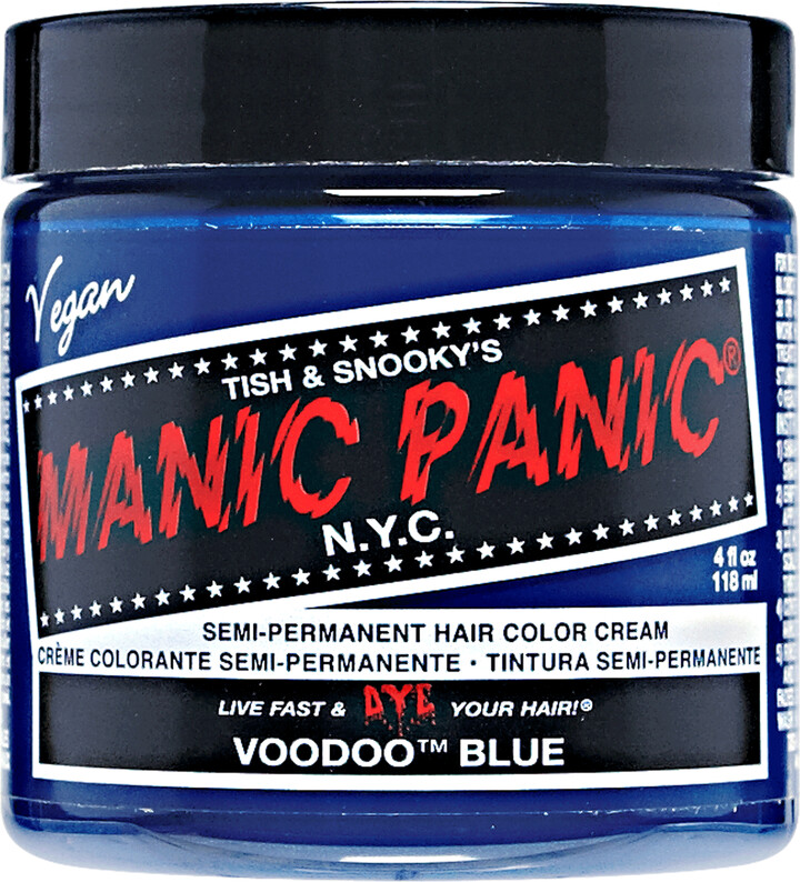 Manic Panic Voodoo Blue Semi Permanent Cream Hair Color 4 Fl Oz
