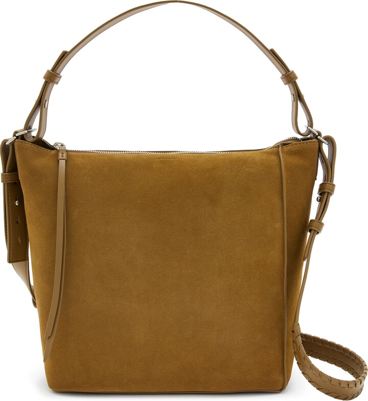 AllSaints Kita Suede Messenger Crossbody Bag ShopStyle