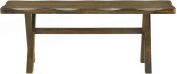 Lark Manor 47-Inch Wooden Dining Bench, Knotty Nutmeg