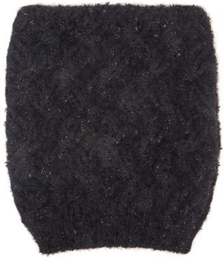 Dolce & Gabbana Zigzag-knit Beanie Hat - Black