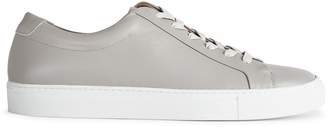 Reiss Darren - Leather Sneakers in Grey