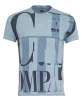 Thumbnail for your product : C.P. Company Mens T-Shirt, Letter Glitch Blue Logo Tee