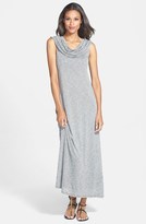 Thumbnail for your product : Kensie Cowl Neck Slub Jersey Maxi Dress