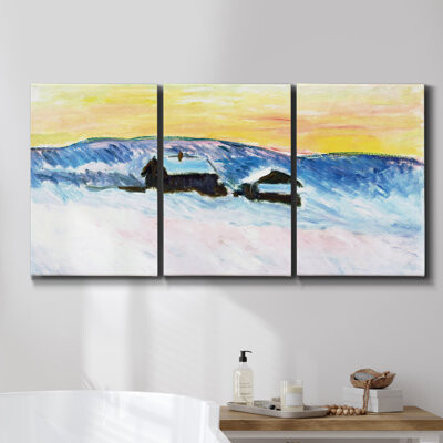 Orren Ellis The Arm of the Seine, 1878 - Multi Piece Framed Canvas