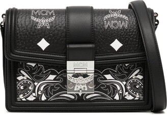 MCM Tracy Visetos & Leather Shoulder Bag - ShopStyle