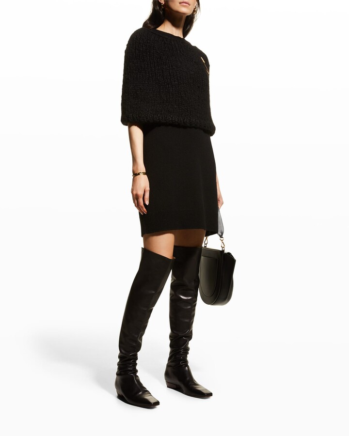 black cashmere shrug