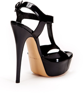 Thumbnail for your product : Casadei Patent Leather Platform Sandal