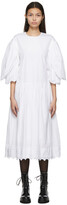 White Signature Sleeve Smock Dress 