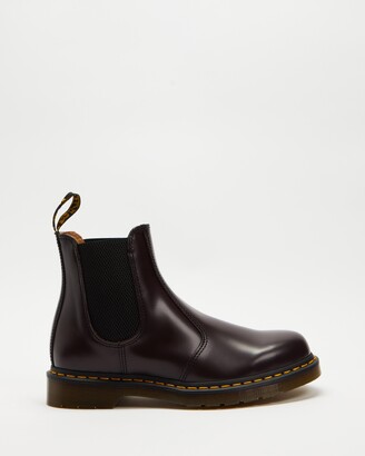 Dr. Martens Brown Chelsea Boots - 2976 Yellow Stitch Chelsea Boots - Unisex - Size 6 at The Iconic