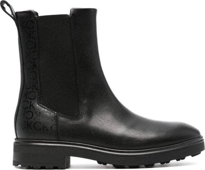 Calvin Klein Cleat Round Toe Chelsea Boots