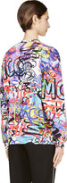 Thumbnail for your product : McQ Purple Graffiti Print Sweatshirt