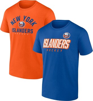 Men's New York Islanders Mathew Barzal Fanatics Branded Royal Authentic  Stack Name & Number Long Sleeve T-Shirt
