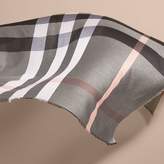 Thumbnail for your product : Burberry Check Modal and Wool Square Scarf