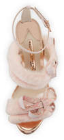 Thumbnail for your product : Sophia Webster Bella Faux-Fur Ankle-Wrap Sandal, Pink