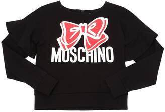 Moschino Bow Printed Milano Jersey Sweatshirt
