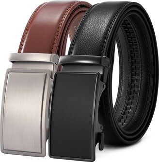 Big & Tall Classic Cortina 30mm Leather Belt by Trafalgar Men's Accessories