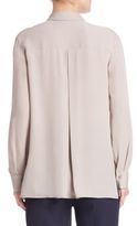 Thumbnail for your product : Vince Long Sleeve Silk Top