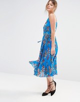 Thumbnail for your product : Oasis Pleated Cami Dress in Tropical Print