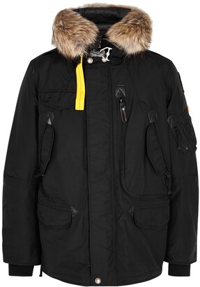 Parajumpers Right Hand fur-trimmed shell parka - ShopStyle Jackets