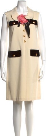 Gucci Colorblock Pattern Knee-Length Dress Knee-Length Dress w/ Tags