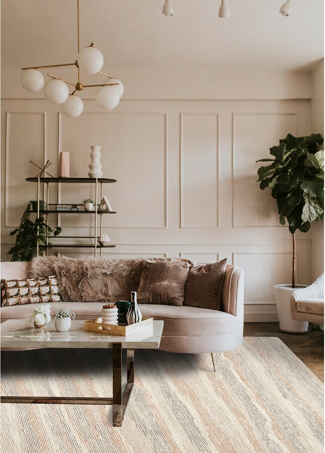 Obeetee Hand Tufted Shadows Wool Rug