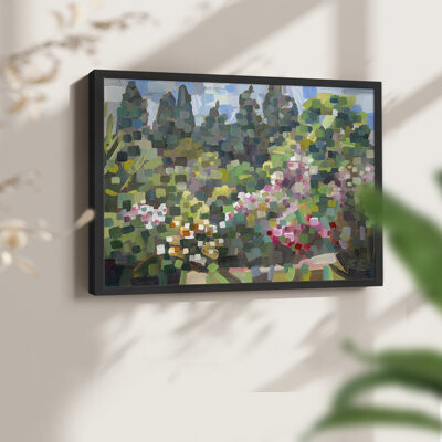 Winston Porter Arboretum in Spring -Framed Print - Restickable