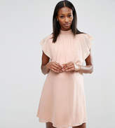 Thumbnail for your product : ASOS Maternity High Neck Ruffle Shift Dress