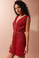 Thumbnail for your product : Oh My Love Shimmer Pleated Fit + Flare Dress