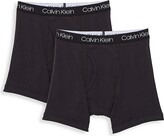 Thumbnail for your product : Calvin Klein Boy's 2-Pack Stretch-Cotton Boxer Briefs