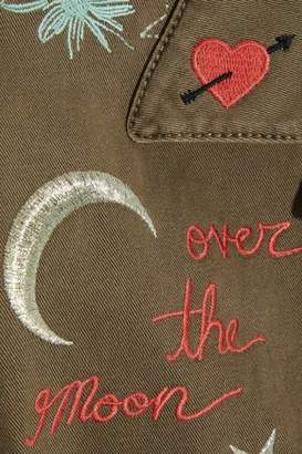 Cinq à Sept Whimsical Canyon Embroidered Cotton-twill Jacket