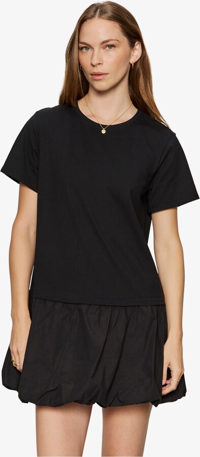 Sanctuary Women's For Keeps Bubble Crew Neck T-Shirt Dress