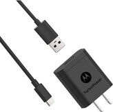 Thumbnail for your product : Motorola TurboPower 18 QC3.0 Charger with 3.3 Foot USB-A to USB-C Cable - Bulk Packaging