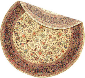 Isabelline One-of-a-Kind Hand-Knotted Light Yellow 6' Round Wool Area Rug