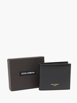Thumbnail for your product : Dolce & Gabbana Logo Bi-fold Leather Wallet - Black