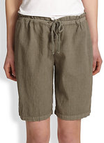 Thumbnail for your product : James Perse Drawstring Cotton Bermuda Shorts