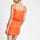 Thumbnail for your product : River Island Coral wrap mini skirt