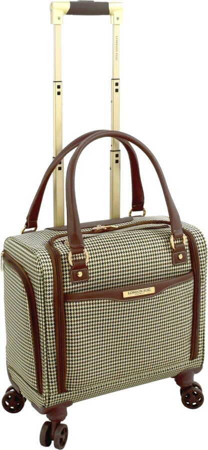 訳ありセール格安） スーツケース キャリーバッグ ビジネスバッグ ビジネスリュック バッグ LONDON FOG Bromley Softside Expandable  Spinner Luggage, Rose Gold, Checked-Medium 24-Inchスーツケース