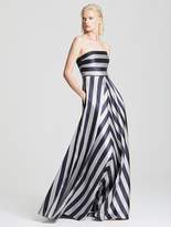 Thumbnail for your product : Halston Stripe Structure Gown
