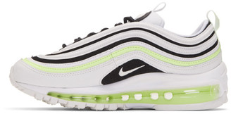 Nike White and Black Air Max 97 Sneakers