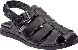 mens black fisherman sandals