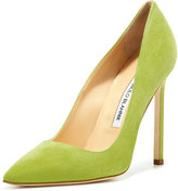 Thumbnail for your product : Manolo Blahnik BB Suede 115mm Pump, Cocorita