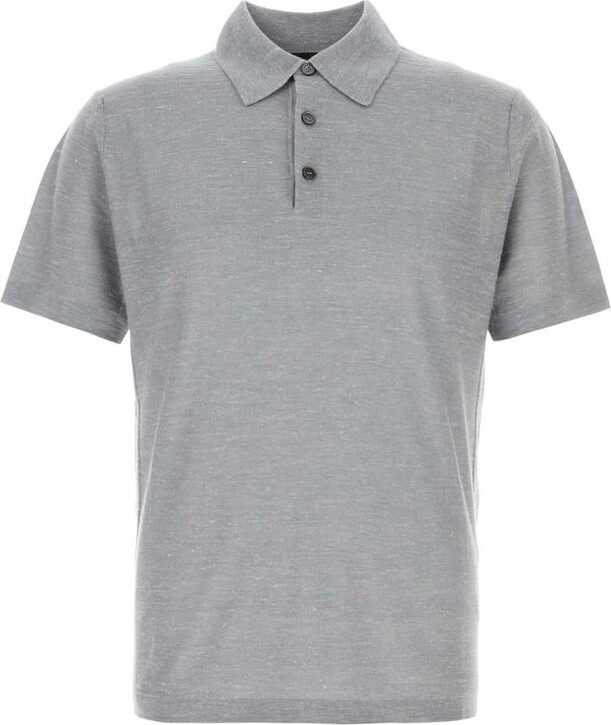 Brioni Mixed Stitch Short-Sleeve Polo Shirt